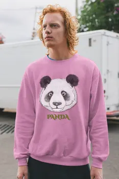 

Angemiel Wear Panda And Write Men Sweatshirts