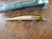 Ravenclraft-señuelo de Pesca wobblers 113SF 12,2g, pececillo flotante lento, Jerkbait, labio poligonal, gancho triple para trucha de lubina