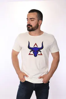 

Angemiel WearKırmızı Striped Boğatişört Cotton White Men 'S T-Shirt