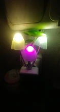 Luminaria-Lamp Mushroom Night-Light Us-Plug LED Induction-Dream Novelty Fungus 220V EU
