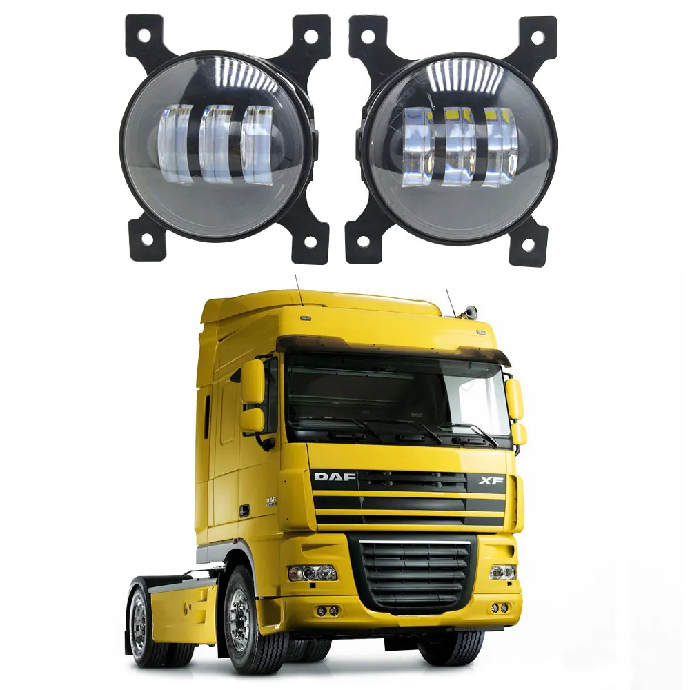 Куплю фары даф. Противотуманная фара DAF XF 105. Фара противотуманная led DAF XF 105. ПТФ светодиодные Даф 105. DAF XF 105 противотуманки led.