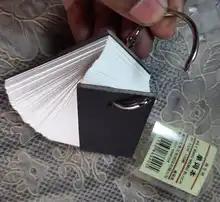 Mini cuaderno de hojas sueltas con hebilla de anillo, libreta de notas con forma de libro de palabras respetuosa con el medio ambiente, 1 unidad
