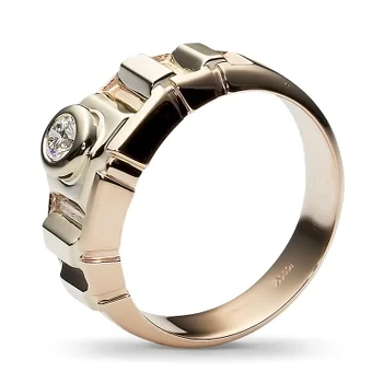 

Esthete ring with 1 combined gold diamond