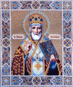 

B1005 set for embroidery with beads Nicholas the Wonderworker ', 24*20 cm