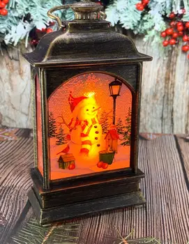 

New Year's LED lantern "Snowman"
