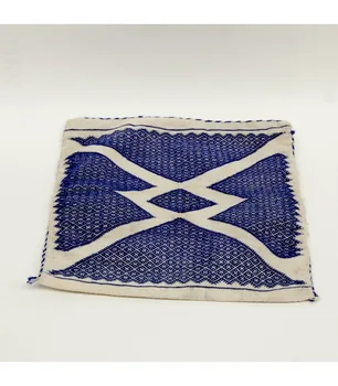 

Funda Cojín Bereber - Estilo Vintage - 40cm x 40cm - Blanco y Azul