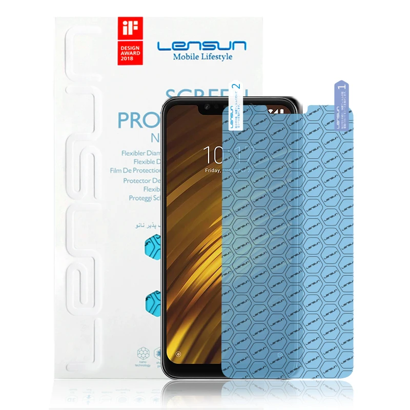 Защитная пленка LENSUN Nano для Xiaomi Pocophone F1 защита экрана | Мобильные телефоны и