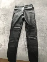 De cuero de invierno las mujeres Leggings Sexy de noche Club cadera elevación negro de talla grande 5XL PU pantalones de cintura alta cálido polainas de moda