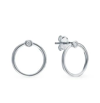 

Silver earrings with cubic zirconia sunlight sample 925
