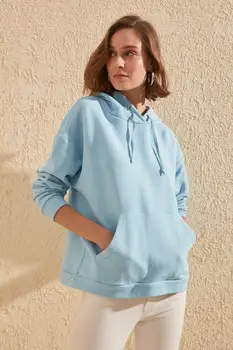 

Trendyol Hooded Basic Knitted Sweatshirt TWOSS20SW0169