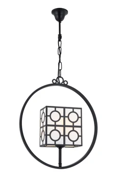 

AVONNI AV-1540-1BSY Black Painted Modern Chandelier, E27, Metal,