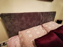 Cover QUILTED-HEAD-COVER Dust-Protector Bed-Back Velvet Solid-Color Thicken Smooth All-Inclusive