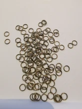 Anillo abierto de 7 colores de 6mm para fabricación de joyas, 100 Uds., nuevo producto 2020