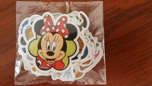 Pegatinas de dibujos animados de Disney para niños, pegatinas de Mickey Mouse, juguetes de regalo para habitaciones, equipaje, guitarra, pegatinas de grafiti, 50 Uds.