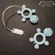 Teething Necklace Teether-Beads Joepada Bpa-Free Cartoon-Animals Baby Shower-Gifts Food-Grade