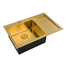 Мойка для кухни ZorG Sanitary SZR-7851-L BRONZE(нержавеющая сталь, цвет бронза, размер 78х51 см