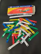 2 agujeros 50 unids/set encuadernación de plástico de dos piezas de fijación de documento de papel sujetadores práctica la escuela suministros