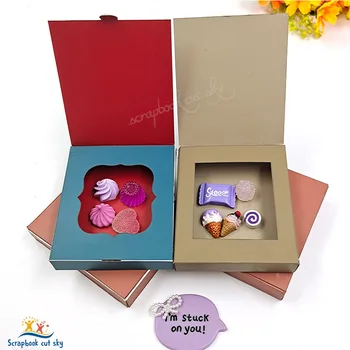 

Chocolate candy storage box Four different styles New wooden cutting mold Handmade Support customization