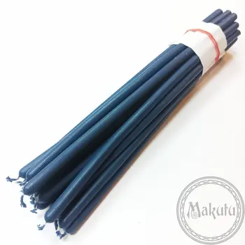 

Candle wax Blue, burning time 3 H, 10 PCs.