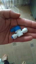 RO Straight 1/4 OD Hose Quick Connection Pipe Control Fittings Plastic Water Ball Valve