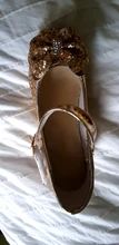 Zapatos de cuero de princesa ULKNN para niñas, zapatos de tacón alto, de tacón alto, para niñas, con nudo mariposa, azul, rosa, Plata