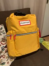 Hunter-mochila grande para hombre y mujer, bolso de ocio, a prueba de lluvia, ligera, tendencia con botón superior, mochila escolar para ordenador