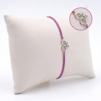 

Handmade Purple Women Silver Bangle Skybco1686