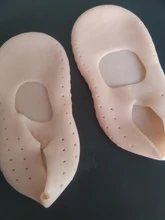 1 par de silicona herramienta de cuidado de pies agrietados hidratante Gel tacón calcetines roto Protector de cuidado de la piel, pedicura, monitores de salud masajeador