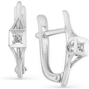 

Master brilliant earrings with 2 diamonds in white gold
