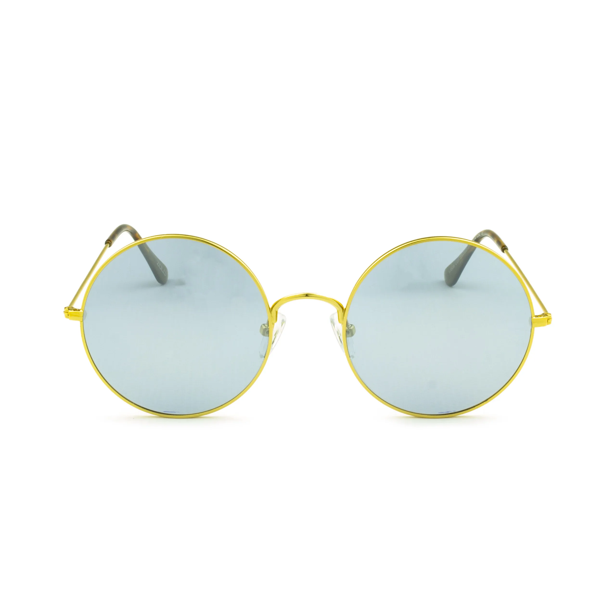 Zolo eyewear 17008 c3 золото/bluesoftmirror большие круглые поляризованные солнцезащитные очки