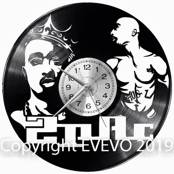

2Pac Wall Clock Vinyl Vinyl Record Retro Clock Handmade Vintage Gift Style Room Home Decorations Great Gift Clock
