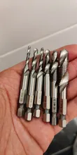 BINOAX 6 uds titanio HSS combinación broca avellanado hexagonal vástago M3-M10