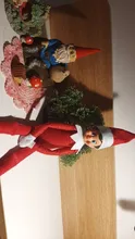Elf libro regalo de Navidad juguetes rojo niño niña en rojo muñecos de peluche de juguete muñeca de Navidad para juguete de niños