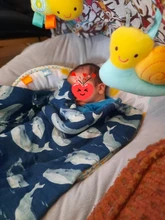 Manta de muselina de algodón y bambú para bebé, edredón para bebé, Toalla de baño para recién nacido, saco de dormir para niño pequeño, 120x120cm