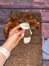 3 unids/set fotografía de recién nacido accesorios envoltura de punto elástico esponjoso con lindo gorro de piel de conejo osito de peluche manta de bebé disfraz