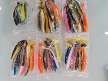Wobbler Silicone Bait Spinnerbait-Accessories Streamer Soft-Lure Shad Sea Worm 50pcs/Lot