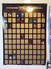 Decoration Bucket-List Off-Poster Premium Scratch Artistic Home-Top 100-Anime for Enthusiasts