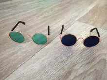 Productos para mascotas encantador redondo Vintage gato gafas de sol reflejo ojo gafas para perro pequeño gato accesorios fotos de mascotas accesorios