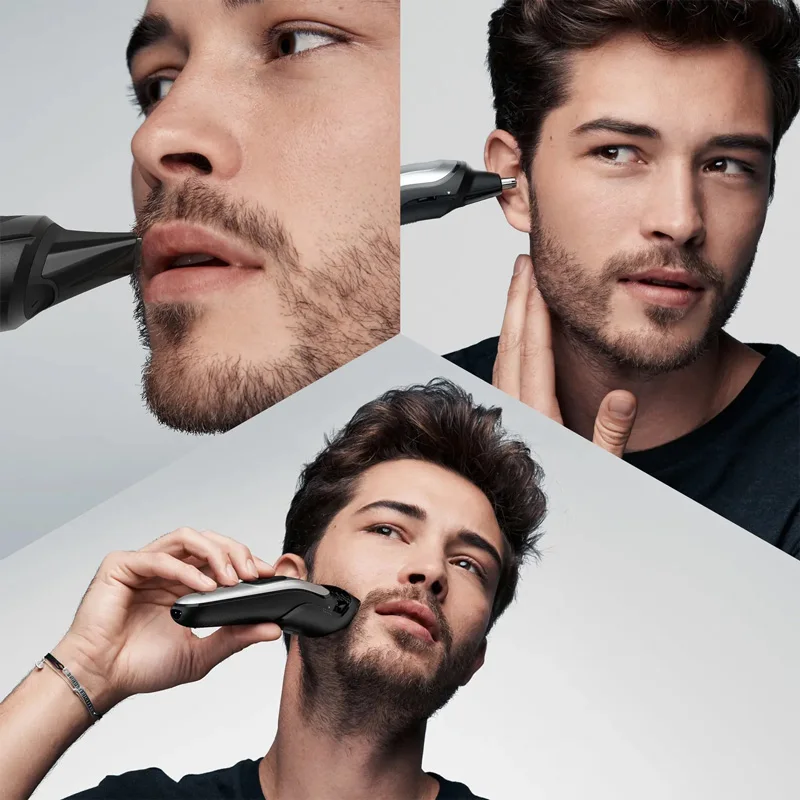 Braun all in one MGK 7221 trimmer beard and haircut-Set 10 in 1, machineal Gilletfe fusion5 ProGlide, 4 Combs