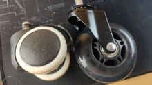 Furniture Hardware Wheels Replacement Rubber Caster Swivel Safe-Rollers Office-Chair