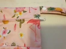 Asenappy-Bolso húmedo seco con dos cremalleras, bolsa de pañales para bebés, impermeable, reutilizable, lavable, 30x36cm