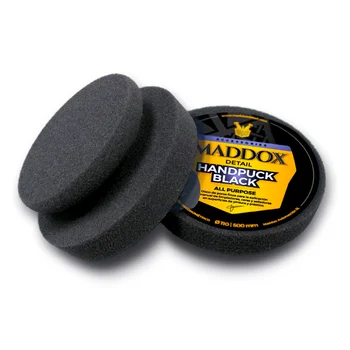 

Handpuck Black - All Purpose-sponge. Thin disc with little porosity for cleaners, waxes or sealants on pin surfaces