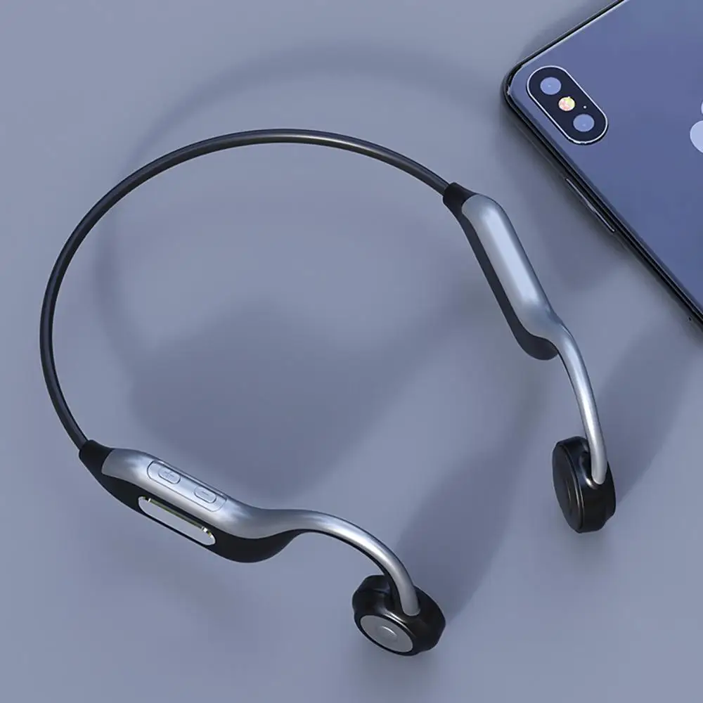 B1 костная проводимость Bluetooth гарнитура открытый Hands-free Спорт Бег Беспроводные наушники с микрофоном Handsfree наушники