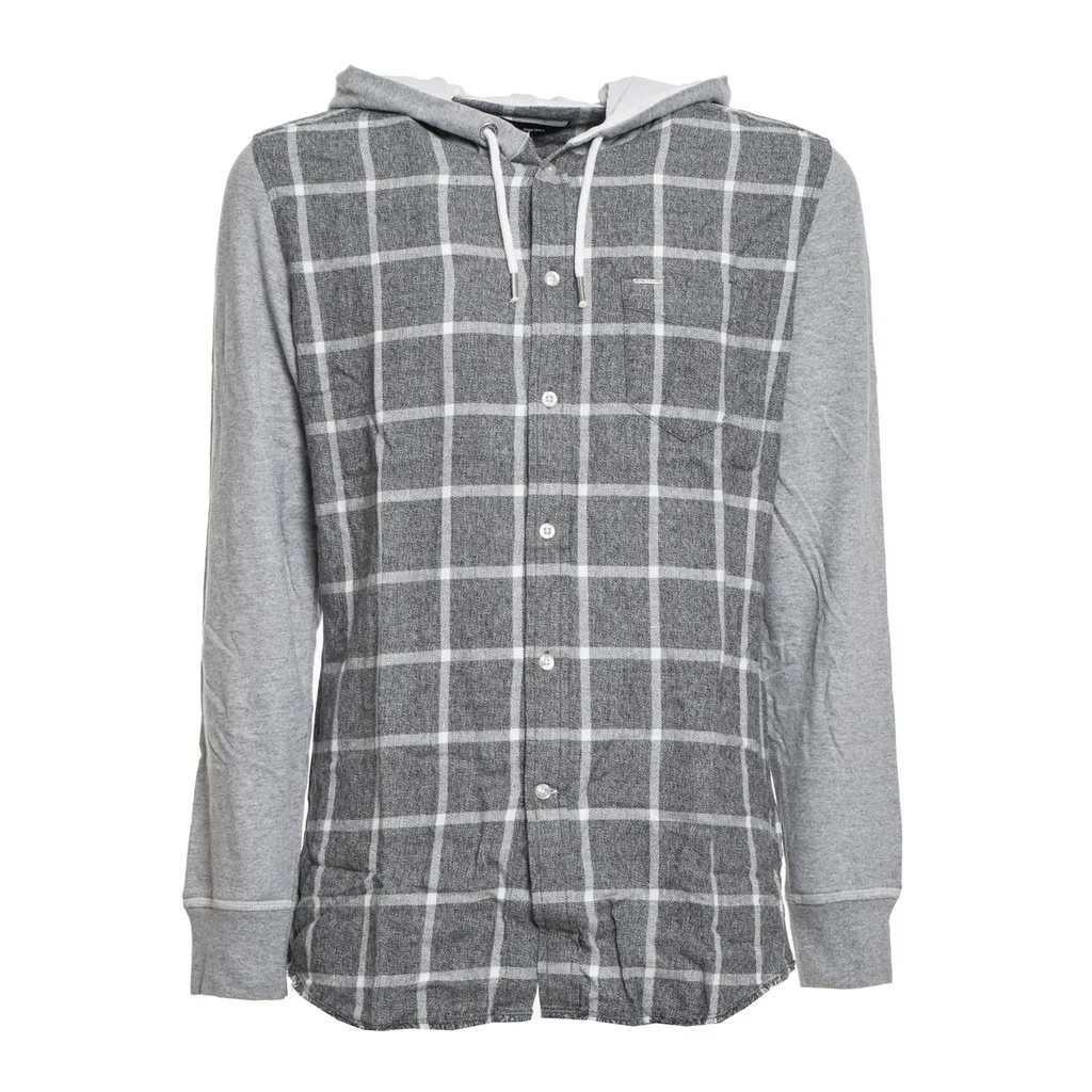 DIESELS CAMICIA UOMO GRIGIO BIANCO QUADRI |