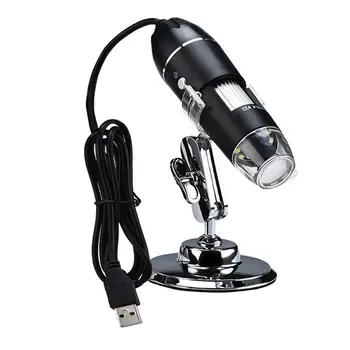 

1000X HD Digital Microscope 640*480 Three-in-one Data Line Micro USB Interface Rotating Base 8LED Support Camera Video MP4