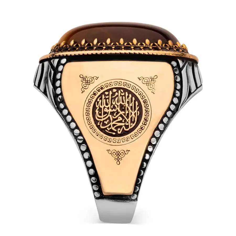 sterling-silver-tevhid-mens-ring-with-brown-tigereye-stone-tasli-erkek-yuzukleri-32206-91-B