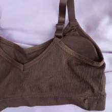 Sujetador deportivo acolchado para mujer, Top transpirable con correa de ajuste, chaleco de encaje perfecto para correr, gimnasio y Deporte