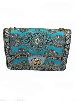 

Handmade Elegant shoulder Bag designed with special fabric with Kilim motifs
