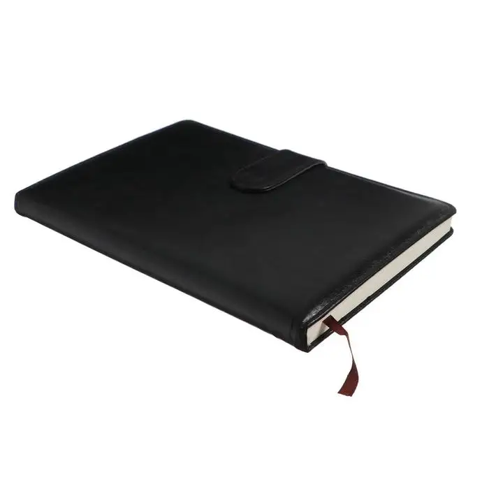Organizer A5 format, 100 sheets per line, with хлястиком, cover PU leather  black| | - AliExpress