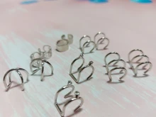 7 Uds. De pendientes de Clip para la oreja, sin perforación, con hojas de estrella dorada, para mujeres, accesorios de joyería para el cartílago falso Simple